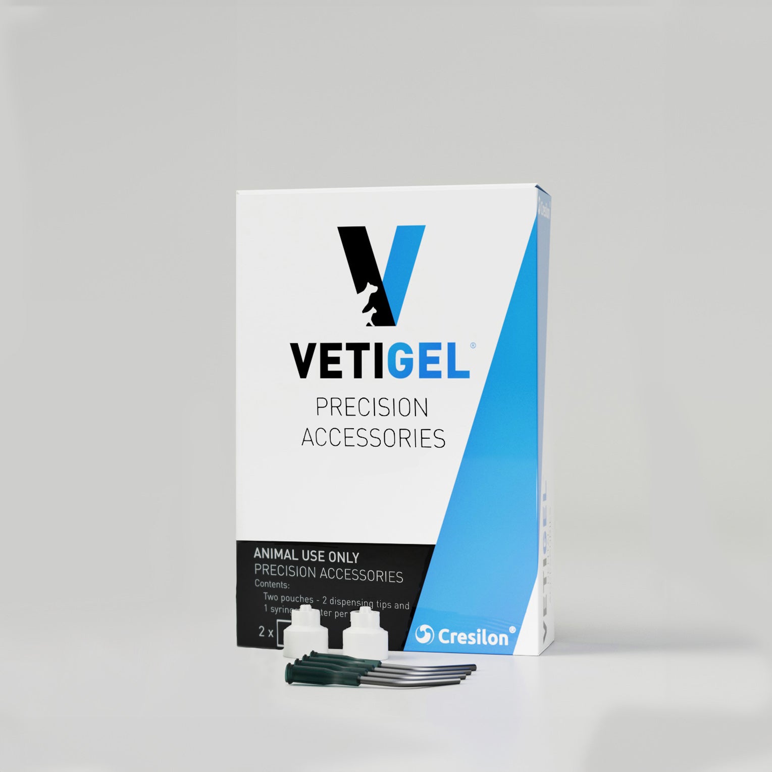 Precision Accessories (4 Precision Tips, 2 Adapters) - VETIGEL®  Hemostatic Gel